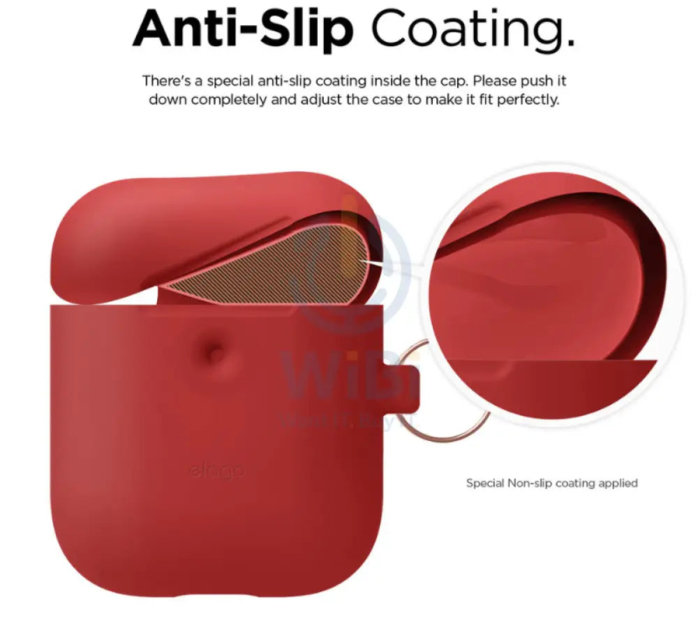Elago AirPods 1&2 Wireless Hang Case - Red Accessories > Mobiles & Tablets > Tablets