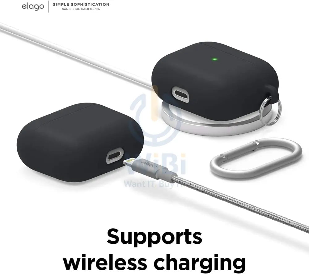 Elago AirPods 3 Liquid Hybrid Basic Hang Case - Black Accessories > Mobiles & Tablets