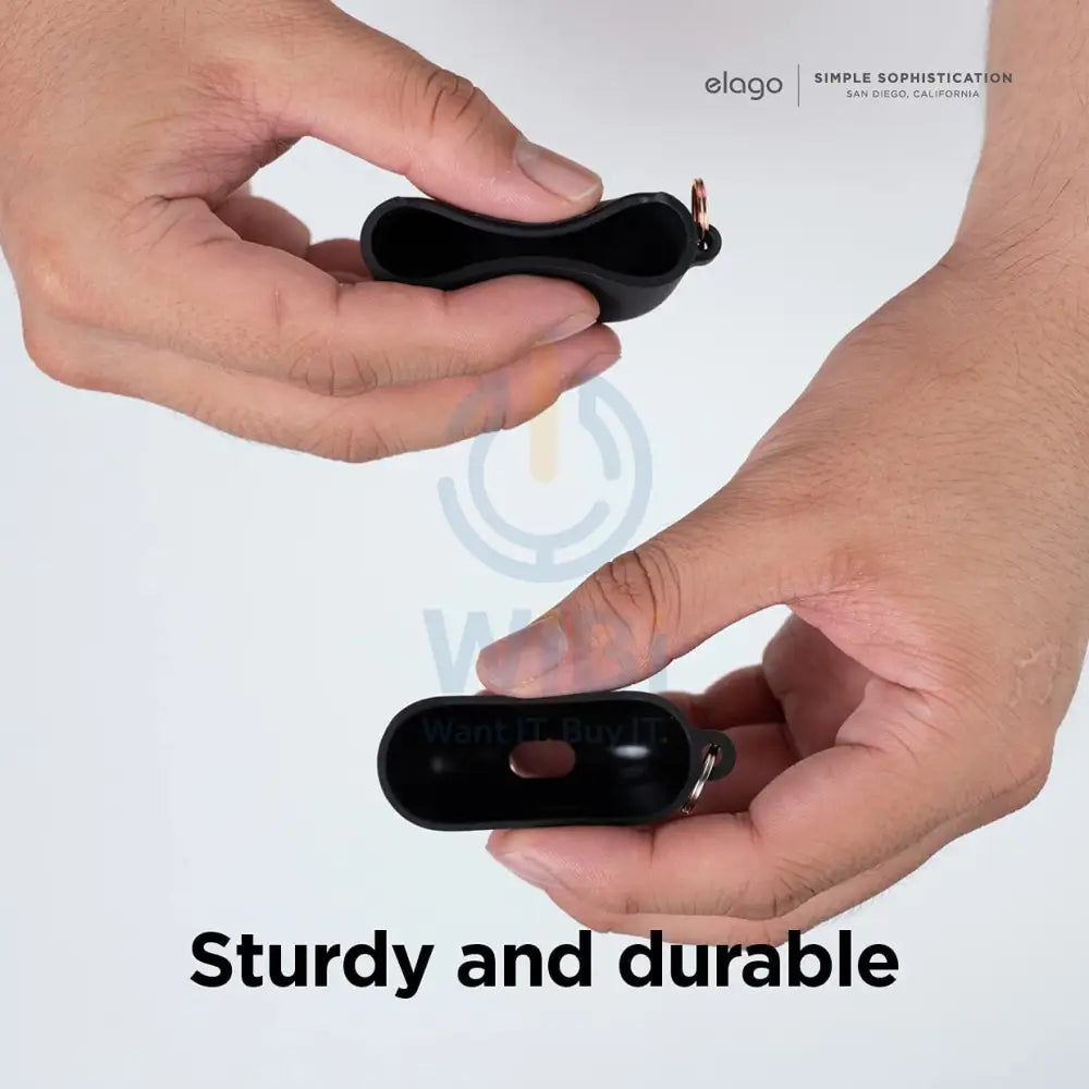Elago AirPods 3 Liquid Hybrid Basic Hang Case - Black Accessories > Mobiles & Tablets