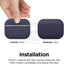 Elago AirPods Pro 1&2 Silicone Hang Case - Jean Indigo Accessories > Mobiles & Tablets