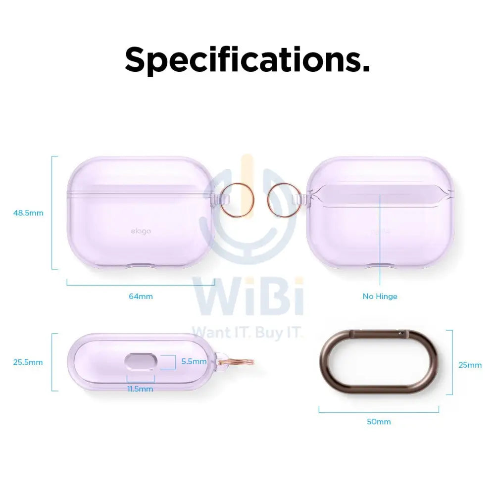 Elago AirPods Pro Clear Case - Lavender Accessories > Mobiles & Tablets > Mobiles