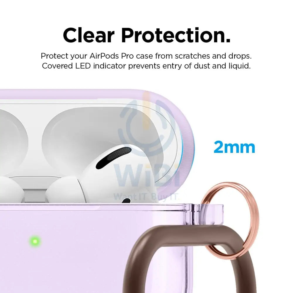 Elago AirPods Pro Clear Case - Lavender Accessories > Mobiles & Tablets > Mobiles
