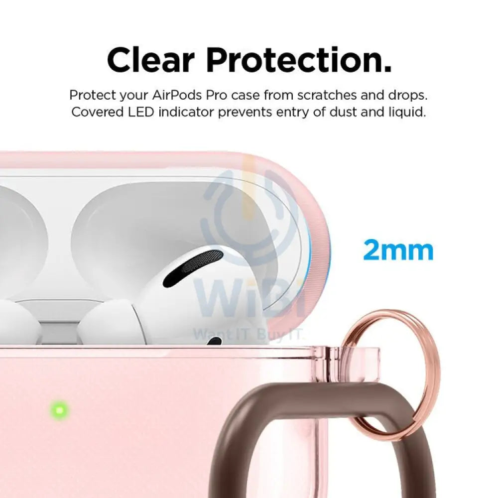 Elago AirPods Pro Clear Case - Lovely Pink Accessories > Mobiles & Tablets > Mobiles