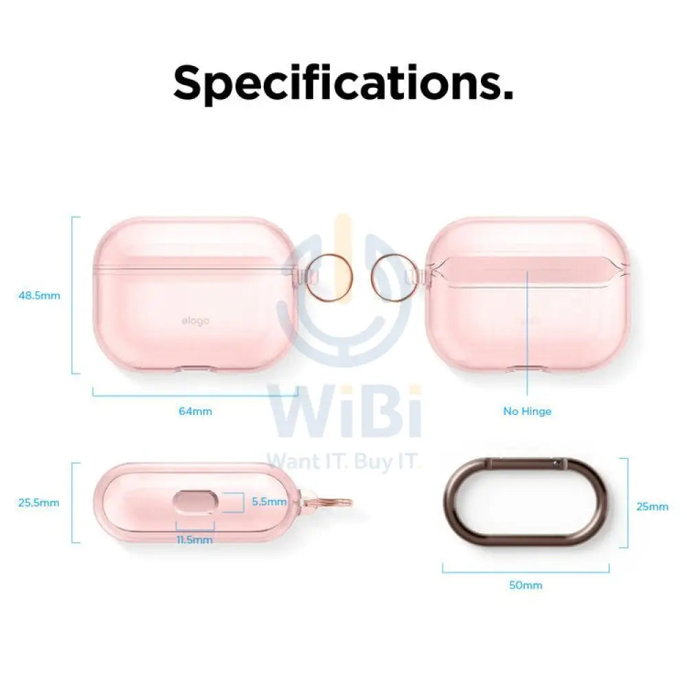Elago AirPods Pro Clear Case - Lovely Pink Accessories > Mobiles & Tablets > Mobiles