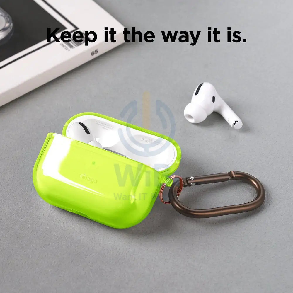 Elago AirPods Pro Clear Case - Neon Yellow Accessories > Mobiles & Tablets > Mobiles