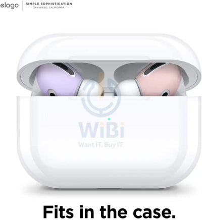 Elago AirPods Pro Ear tips Cover [2 Pairs of 2 Colors] - Pink / Lavender Accessories > Mobiles & Tablets > Mobiles