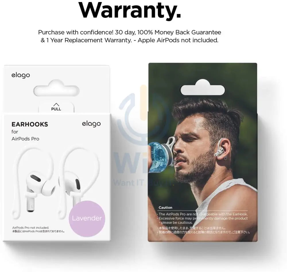 Elago Airpods Pro EarHooks - Lavender Accessories > Mobiles & Tablets