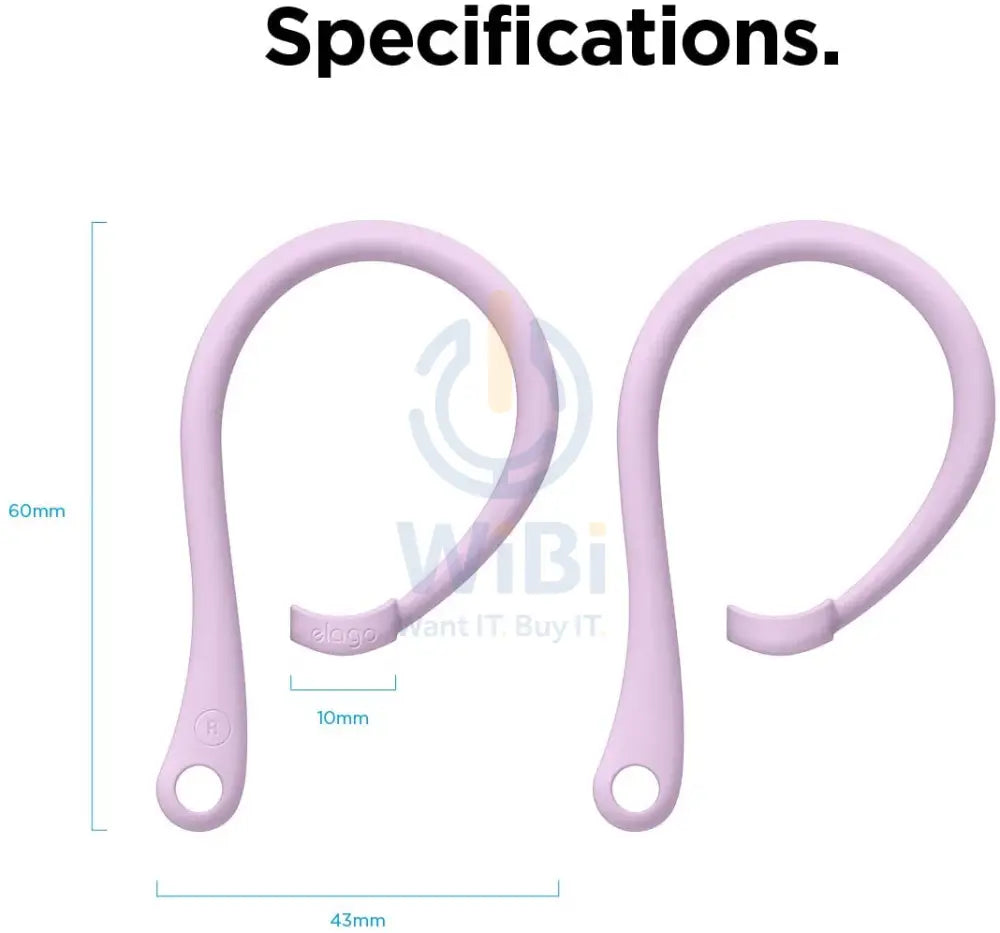 Elago Airpods Pro EarHooks - Lavender Accessories > Mobiles & Tablets