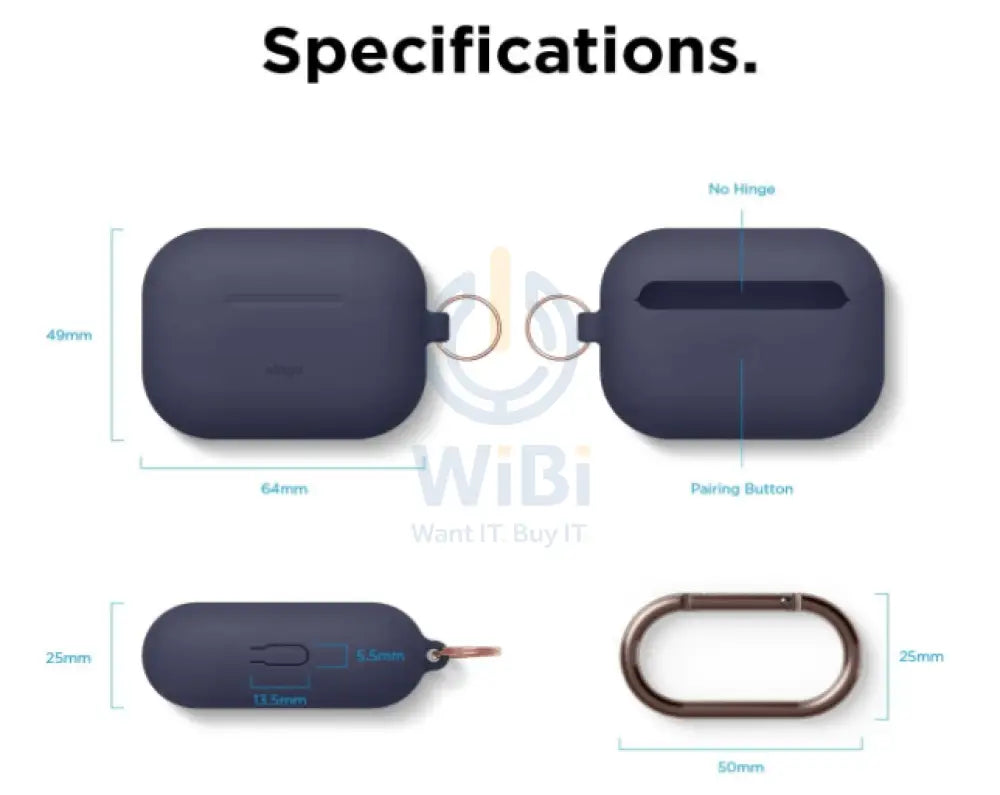 Elago AirPods Pro Original Hang Case - Jean Indigo Accessories > Mobiles & Tablets > Mobiles