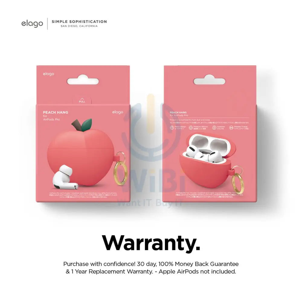 Elago AirPods Pro Peach Case - Red Accessories > Mobiles & Tablets