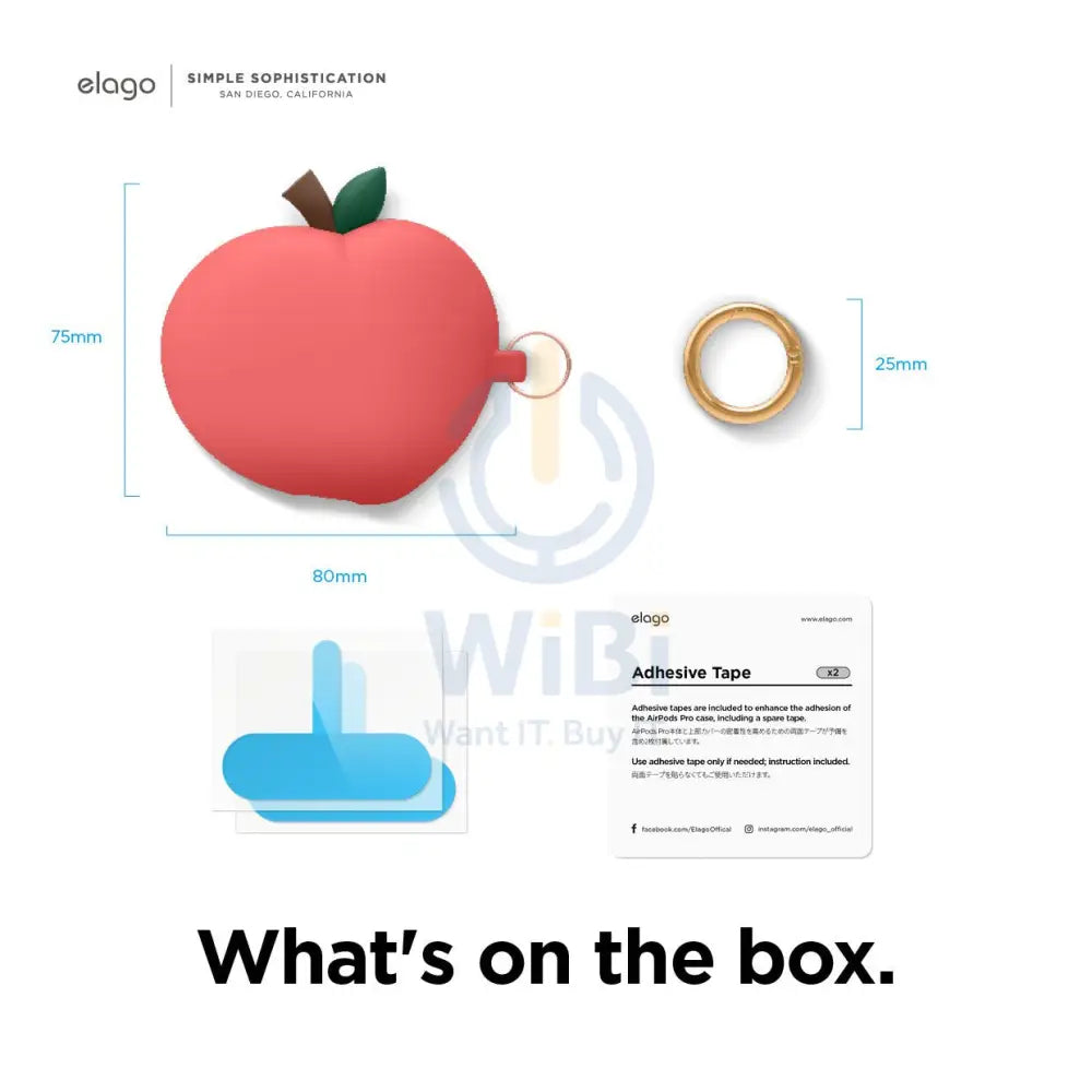 Elago AirPods Pro Peach Case - Red Accessories > Mobiles & Tablets