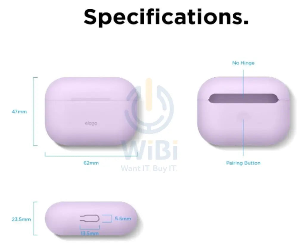Elago AirPods Pro Slim Case - Lavender Accessories > Audio > Headphones