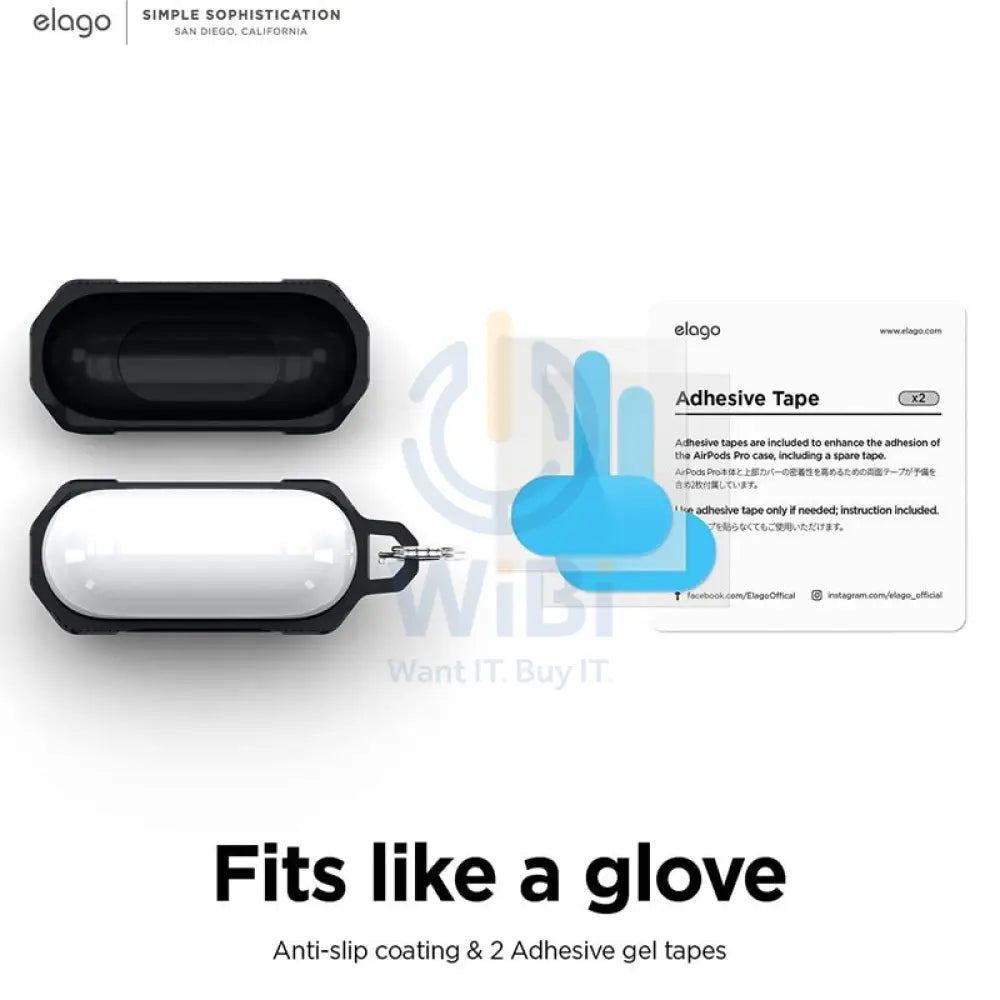 Elago Apple Airpods 3 Solid Armor Case - Black Accessories > Mobiles & Tablets