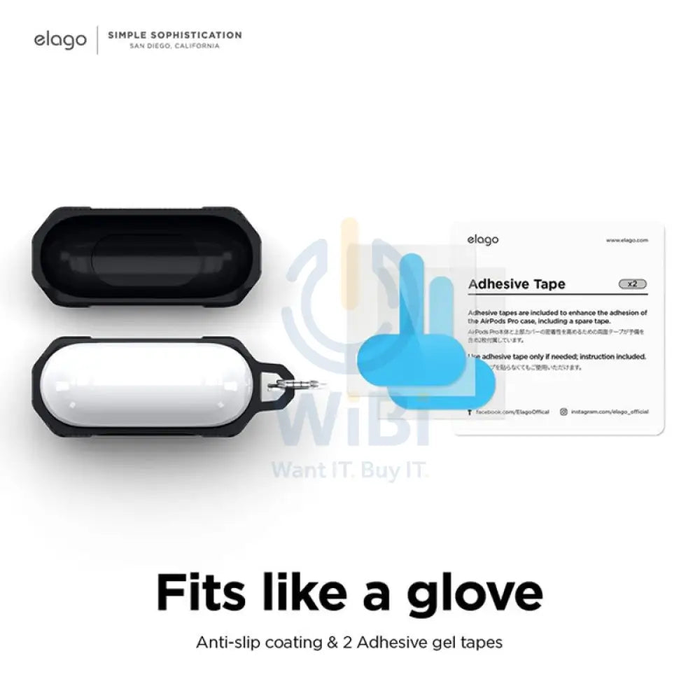 Elago Apple Airpods 3 Solid Armor Case - Black Accessories > Mobiles & Tablets