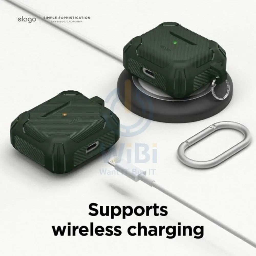 Elago Apple Airpods 3 Solid Armor Case -Dark Green Accessories > Mobiles & Tablets