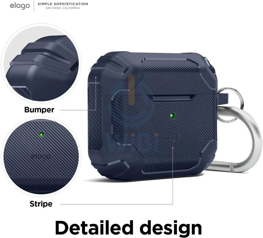 Elago Apple Airpods 3 Solid Armor Case -Jean Indigo Accessories > Mobiles & Tablets