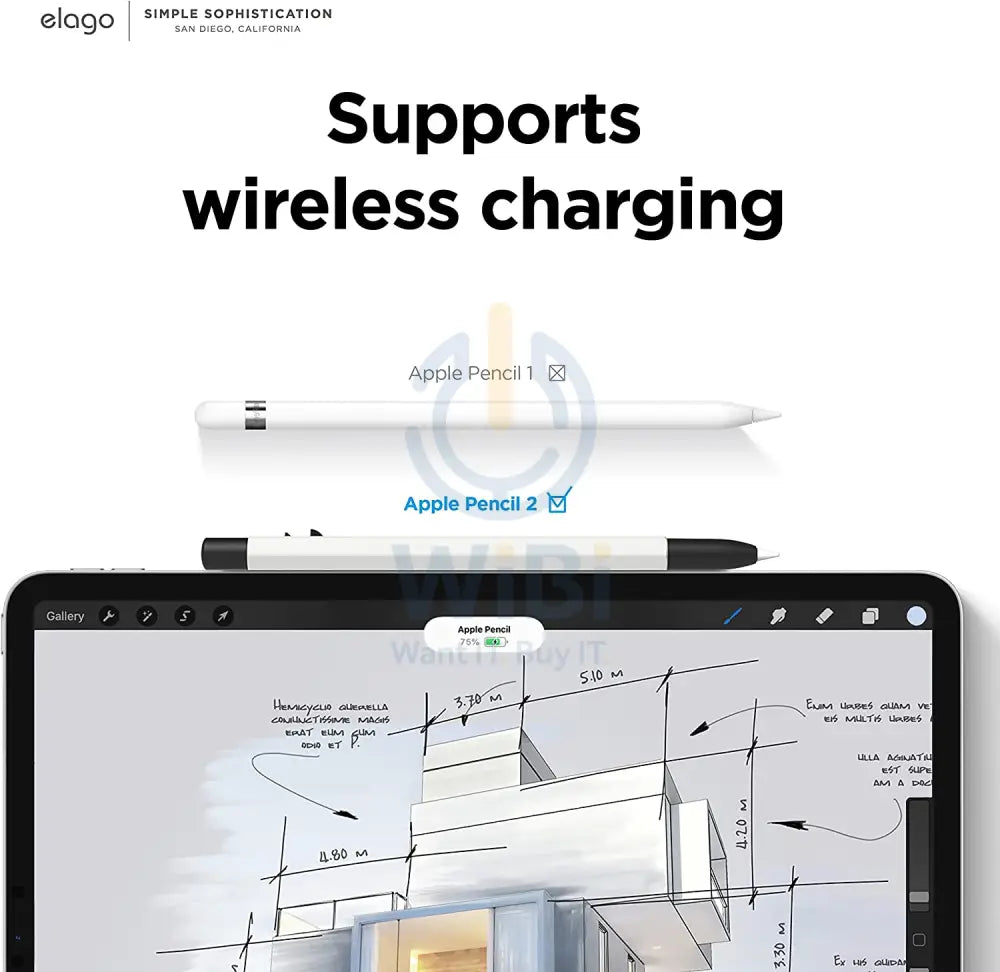 Elago Apple Pencil MONAMI Case - White - White Accessories > Mobiles & Tablets