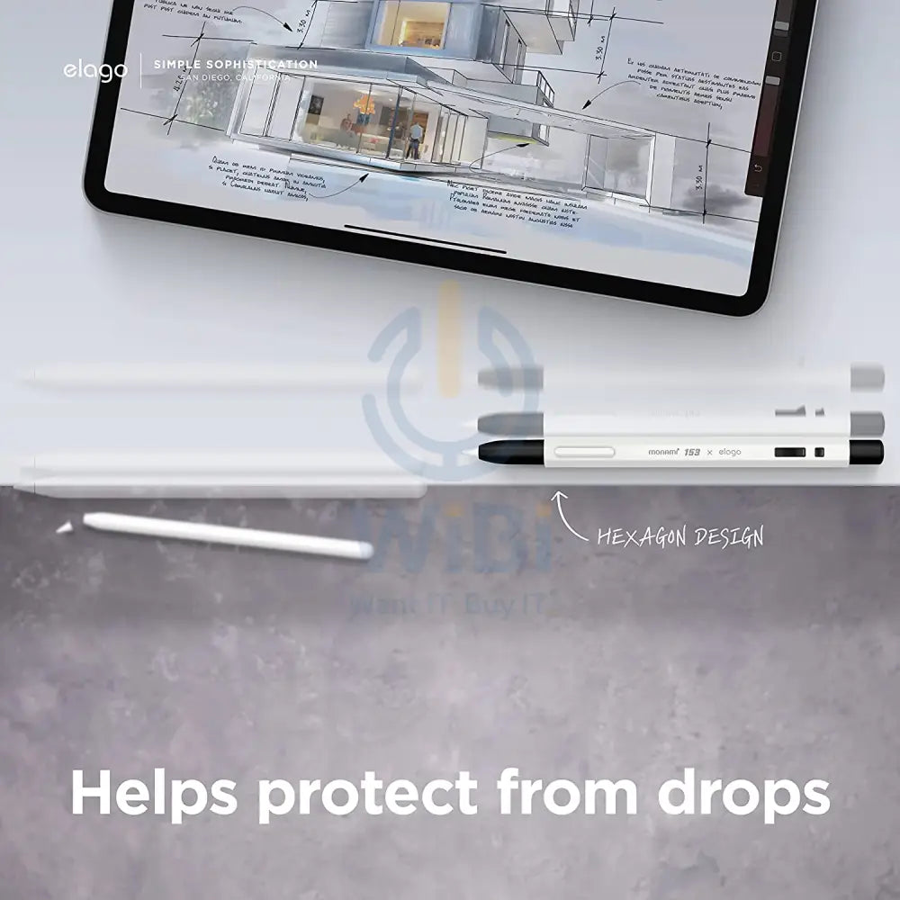 Elago Apple Pencil MONAMI Case - White - White Accessories > Mobiles & Tablets
