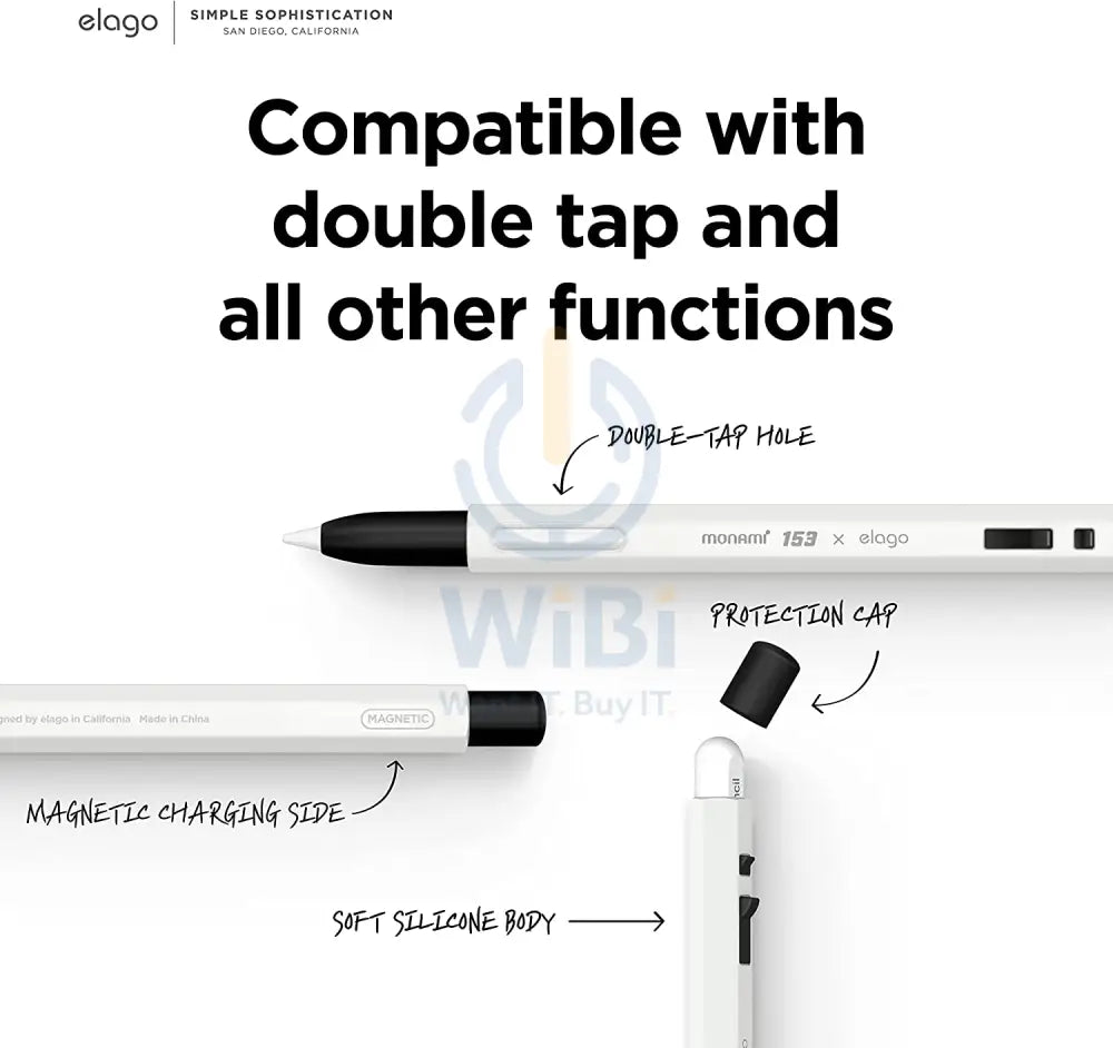 Elago Apple Pencil MONAMI Case - White - White Accessories > Mobiles & Tablets