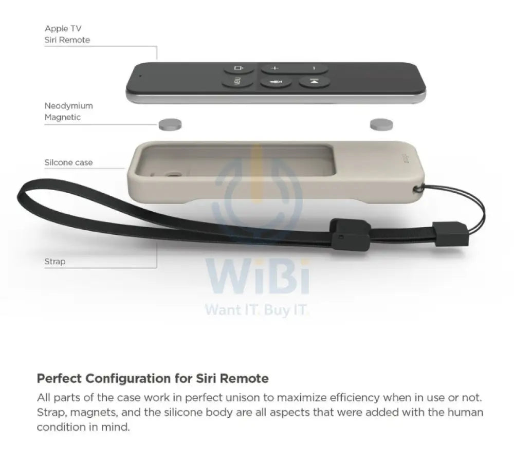 Elago Apple TV Siri Remote R1 Intelli Case - White Accessories > Smart Devices > Smart TV