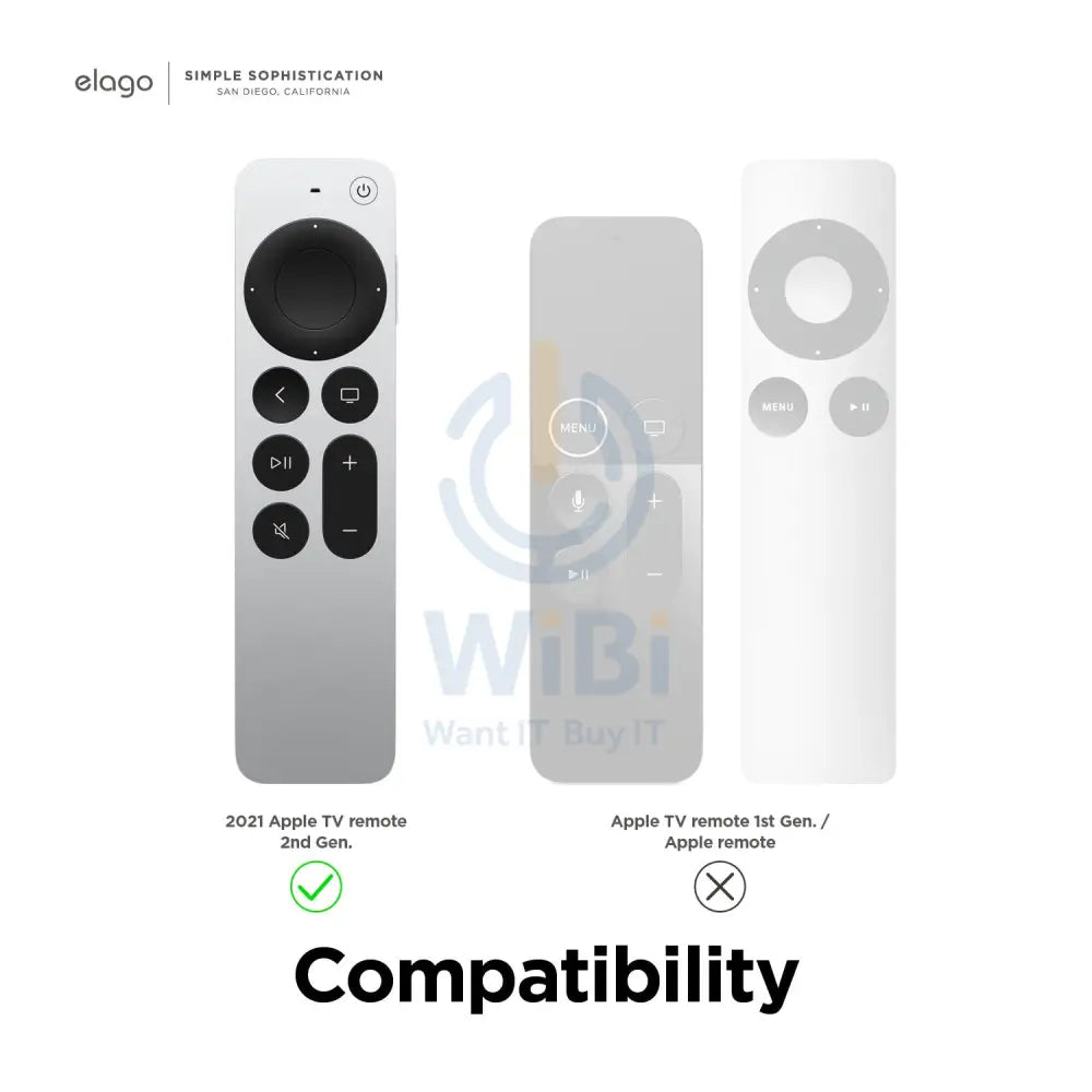 Elago Apple TV Siri Remote R4 2021 Case - Black Accessories > Mobiles & Tablets > Mobiles > Screen Protectors & Covers