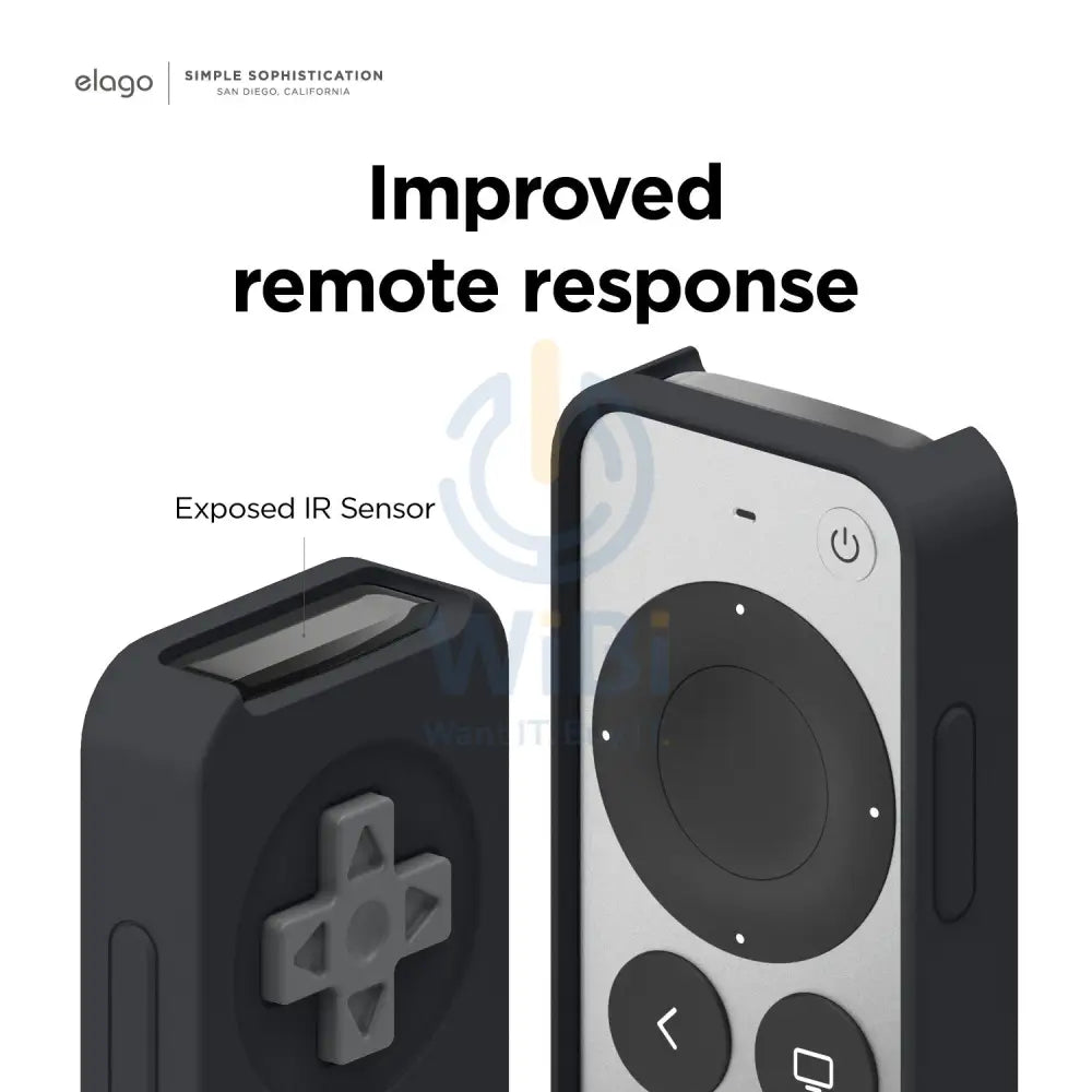 Elago Apple TV Siri Remote R4 2021 Case - Black Accessories > Mobiles & Tablets > Mobiles > Screen Protectors & Covers