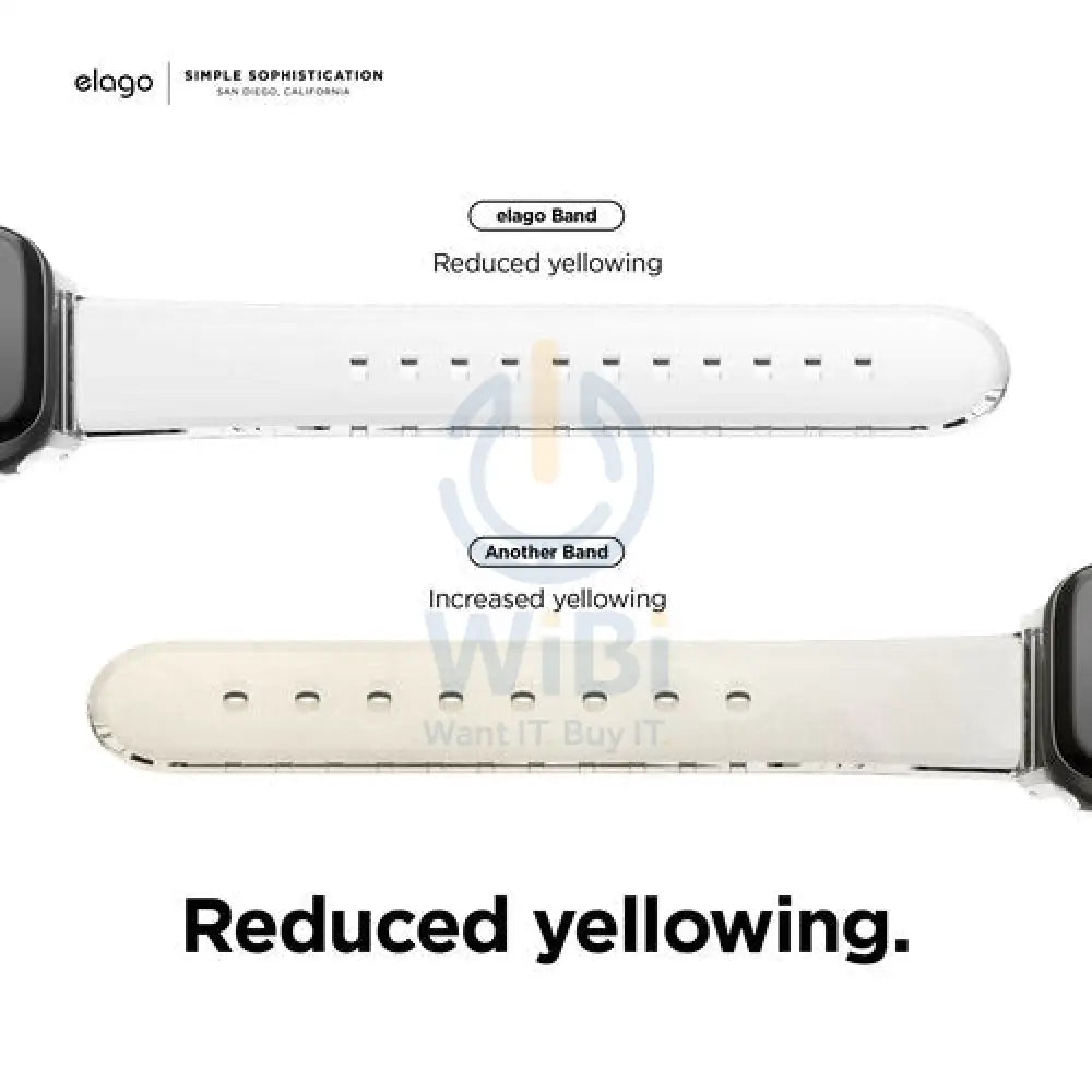 Elago Apple Watch 45mm/44mm/Ultra TPU Band - Clear - Clear Accessories > Smart Watches