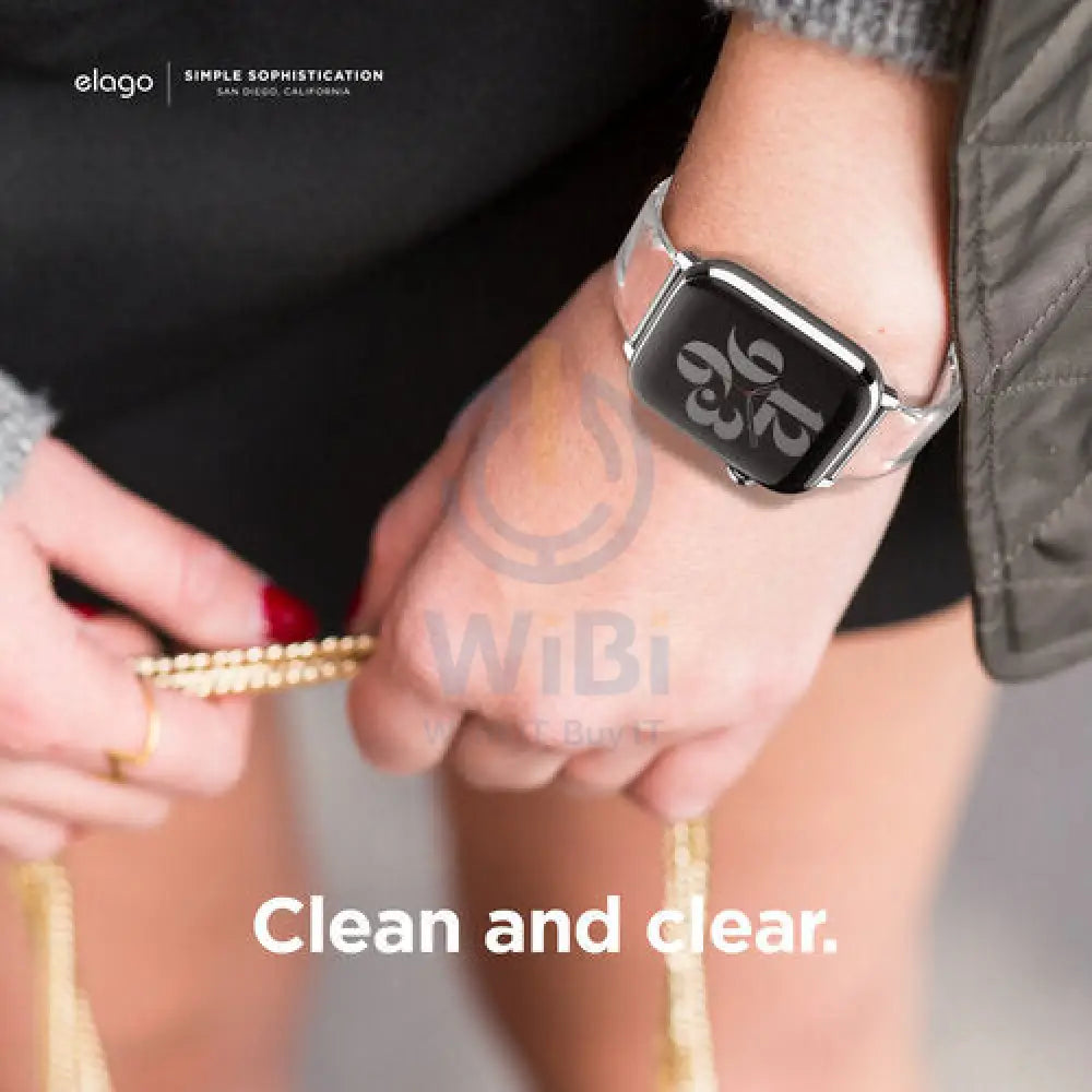 Elago Apple Watch 45mm/44mm/Ultra TPU Band - Clear - Clear Accessories > Smart Watches