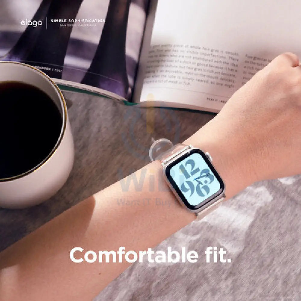 Elago Apple Watch 45mm/44mm/Ultra TPU Band - Clear - Clear Accessories > Smart Watches