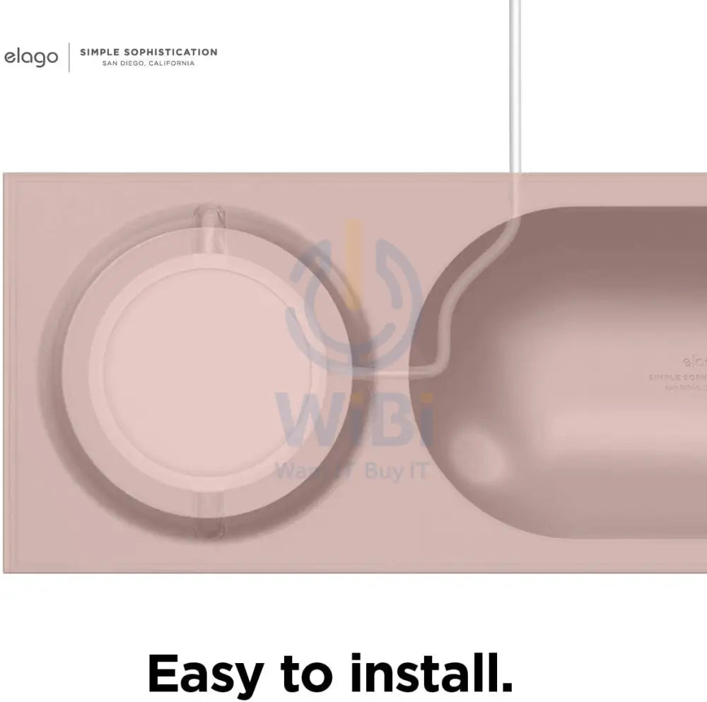 Elago Charging Tray for MagSafe - Sand Pink Accessories > Mobiles & Tablets > Mobiles > Mobile Holder / Stands