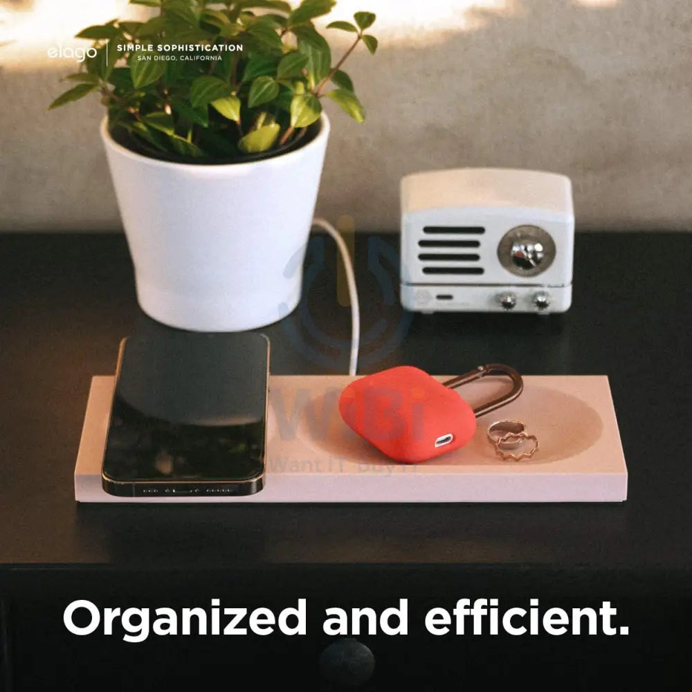 Elago Charging Tray for MagSafe - Sand Pink Accessories > Mobiles & Tablets > Mobiles > Mobile Holder / Stands