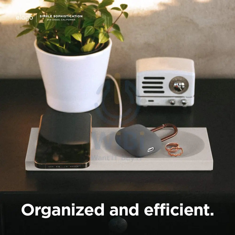 Elago Charging Tray for MagSafe - Stone Accessories > Mobiles & Tablets > Mobiles > Mobile Holder / Stands