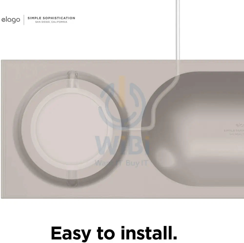 Elago Charging Tray for MagSafe - Stone Accessories > Mobiles & Tablets > Mobiles > Mobile Holder / Stands