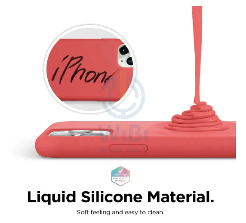 Elago iPhone 11 Pro 5.8 inch Silicone Case - Red Accessories > Mobiles & Tablets > Mobiles > Screen Protectors & Covers