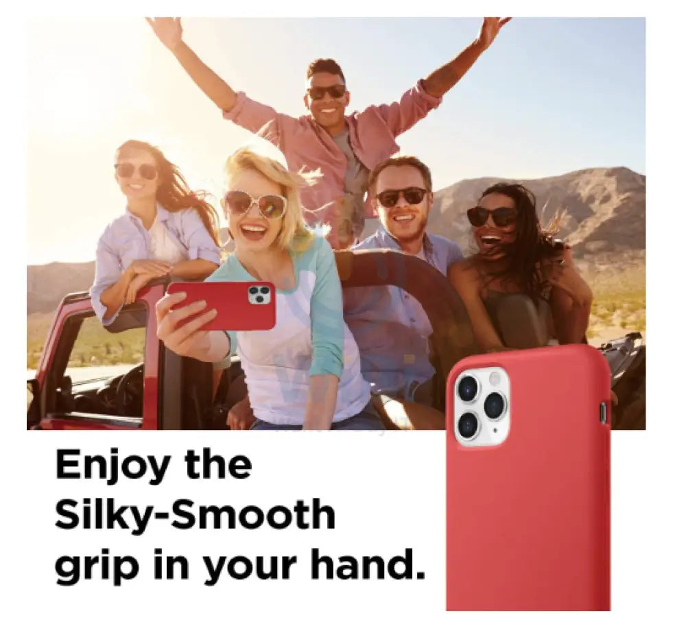 Elago iPhone 11 Pro 5.8 inch Silicone Case - Red Accessories > Mobiles & Tablets > Mobiles > Screen Protectors & Covers