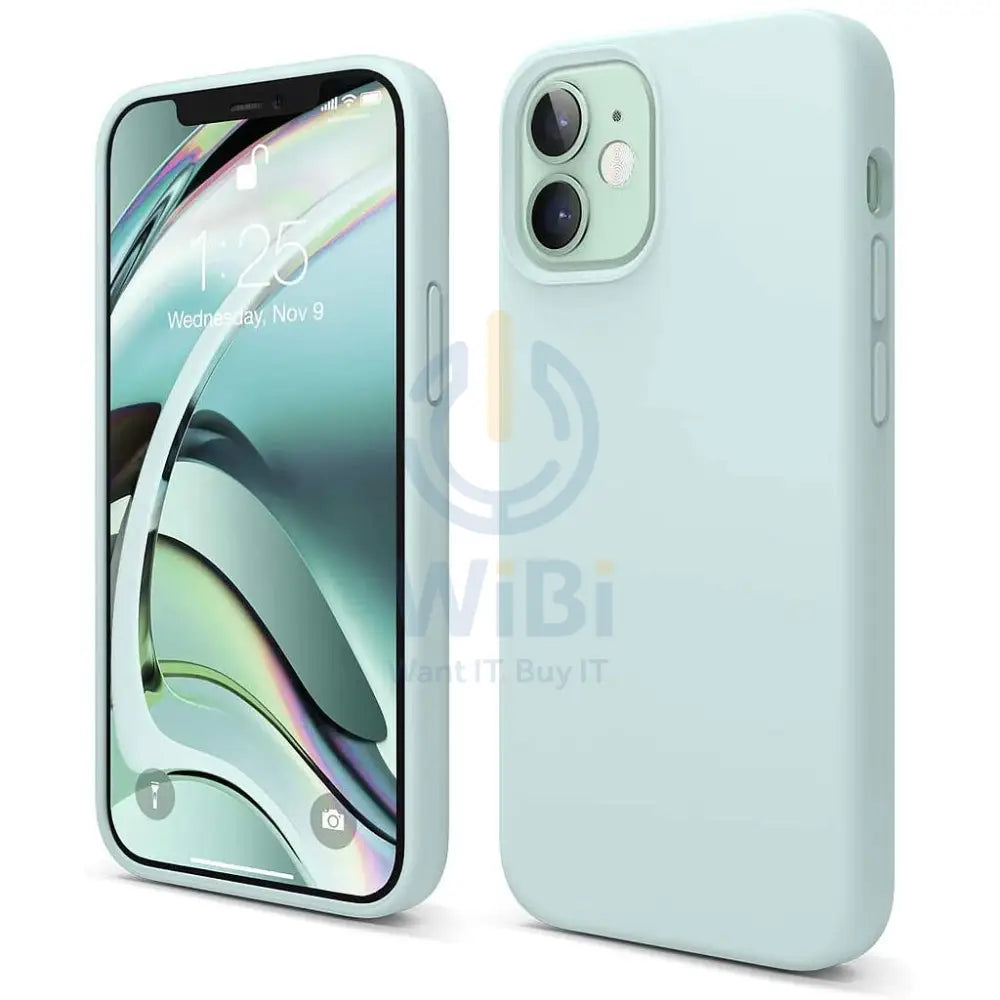Elago iPhone 12 mini Liquid Silicone Case - Baby Mint Accessories > Mobiles & Tablets > Mobiles