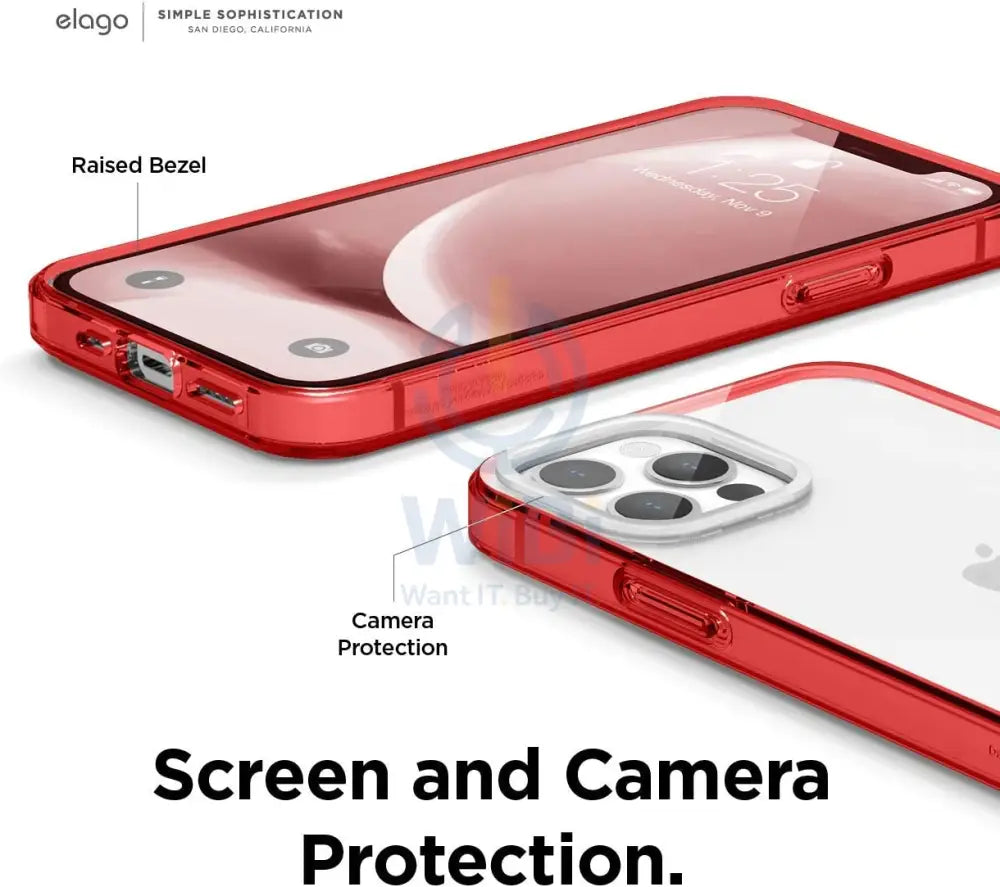 Elago iPhone 12 / iPhone 12 Pro Hybrid Case - Red Accessories > Mobiles & Tablets > Mobiles > Screen Protectors & Covers