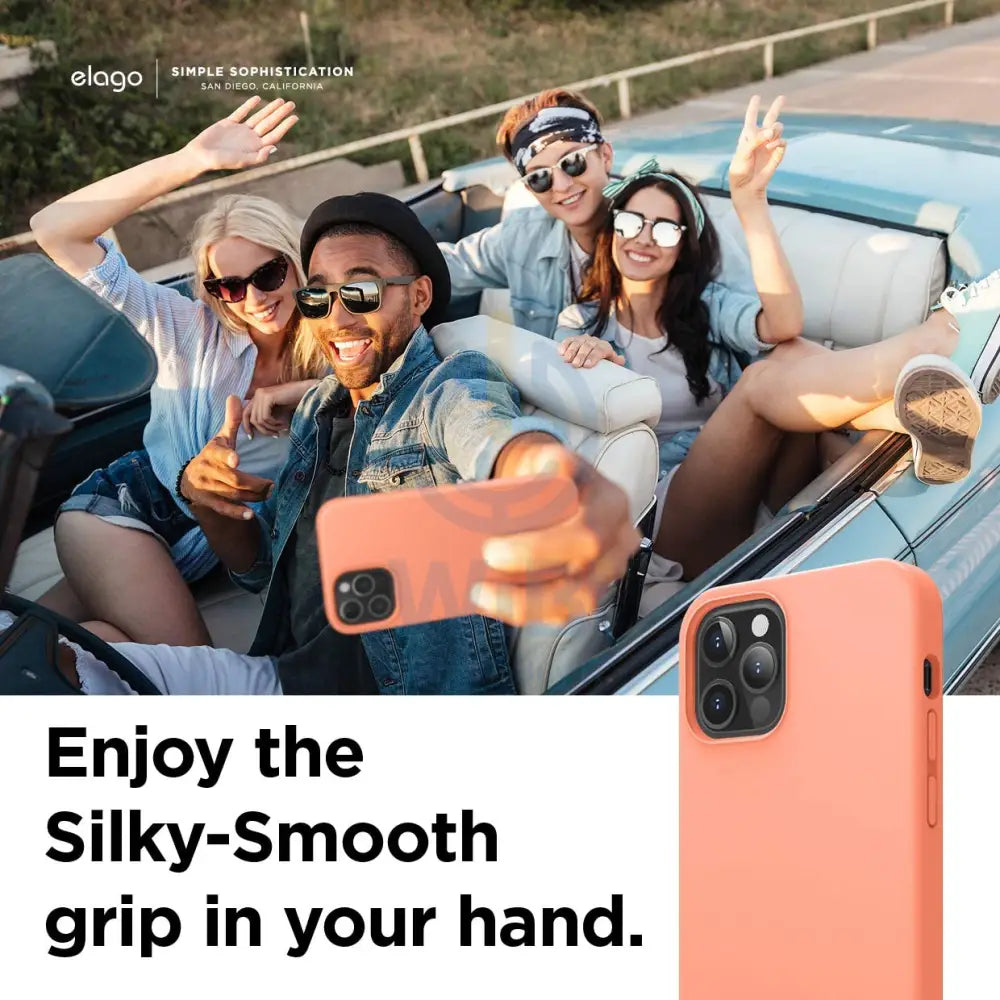 Elago iPhone 12 / iPhone 12 Pro Liquid Silicone Case - Nectarine Accessories > Mobiles & Tablets > Mobiles > Screen