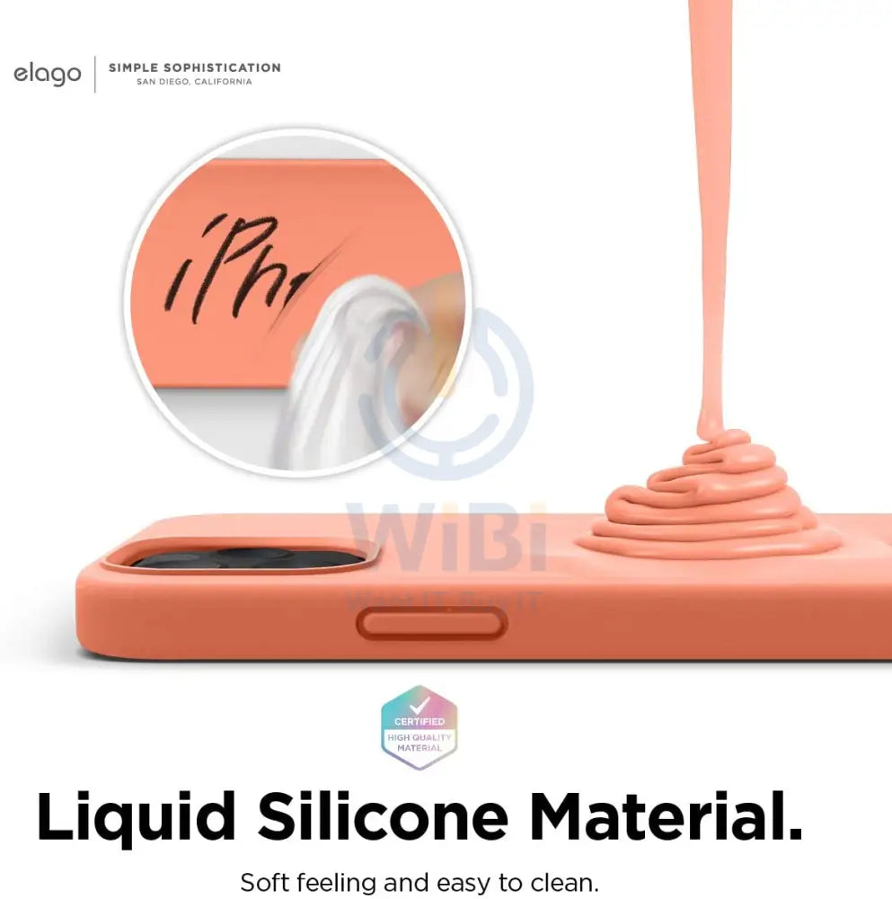 Elago iPhone 12 / iPhone 12 Pro Liquid Silicone Case - Nectarine Accessories > Mobiles & Tablets > Mobiles > Screen