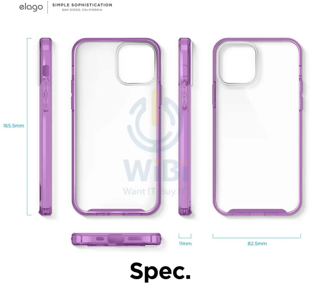 Elago iPhone 12 Pro Max Hybrid Case - Lavender Accessories > Mobiles & Tablets > Mobiles > Screen Protectors & Covers