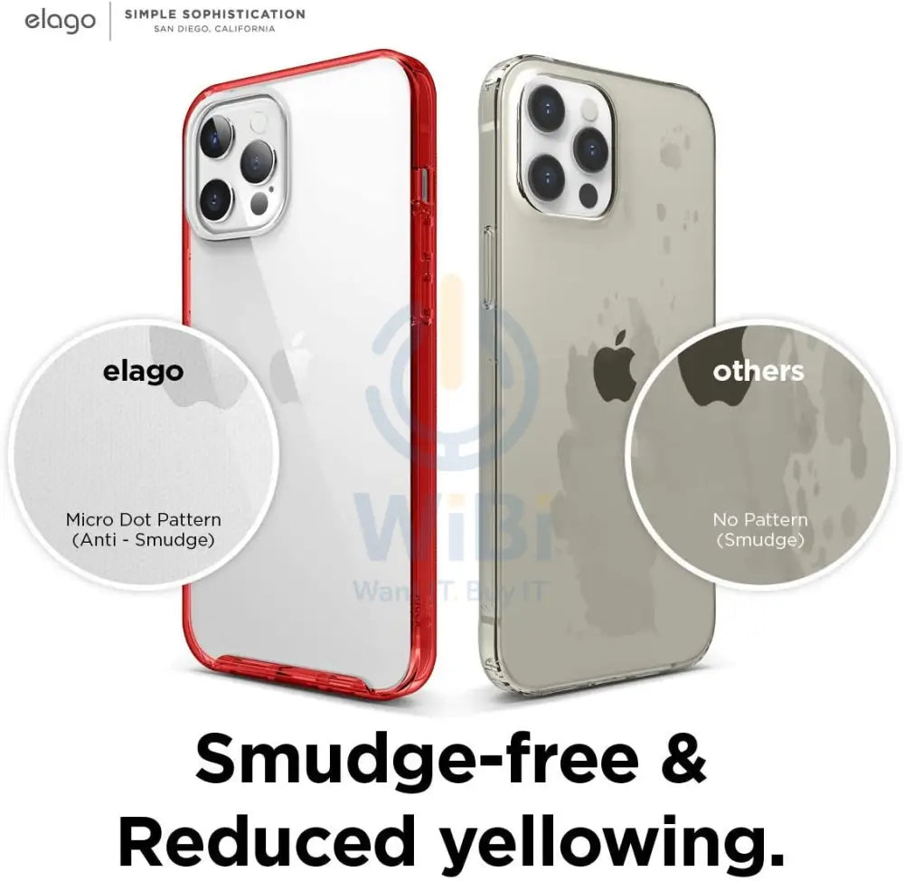 Elago iPhone 12 Pro Max Hybrid Case - Red Accessories > Mobiles & Tablets > Mobiles > Screen Protectors & Covers