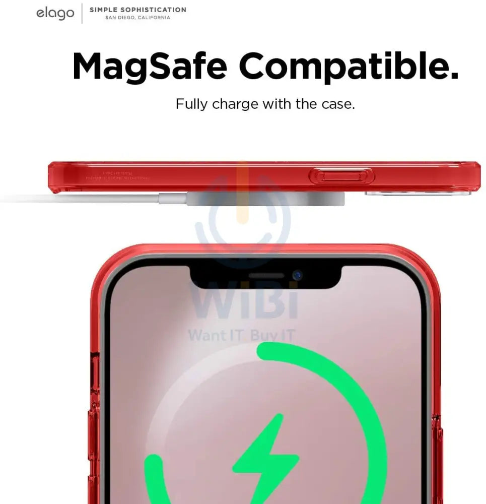 Elago iPhone 12 Pro Max Hybrid Case - Red Accessories > Mobiles & Tablets > Mobiles > Screen Protectors & Covers
