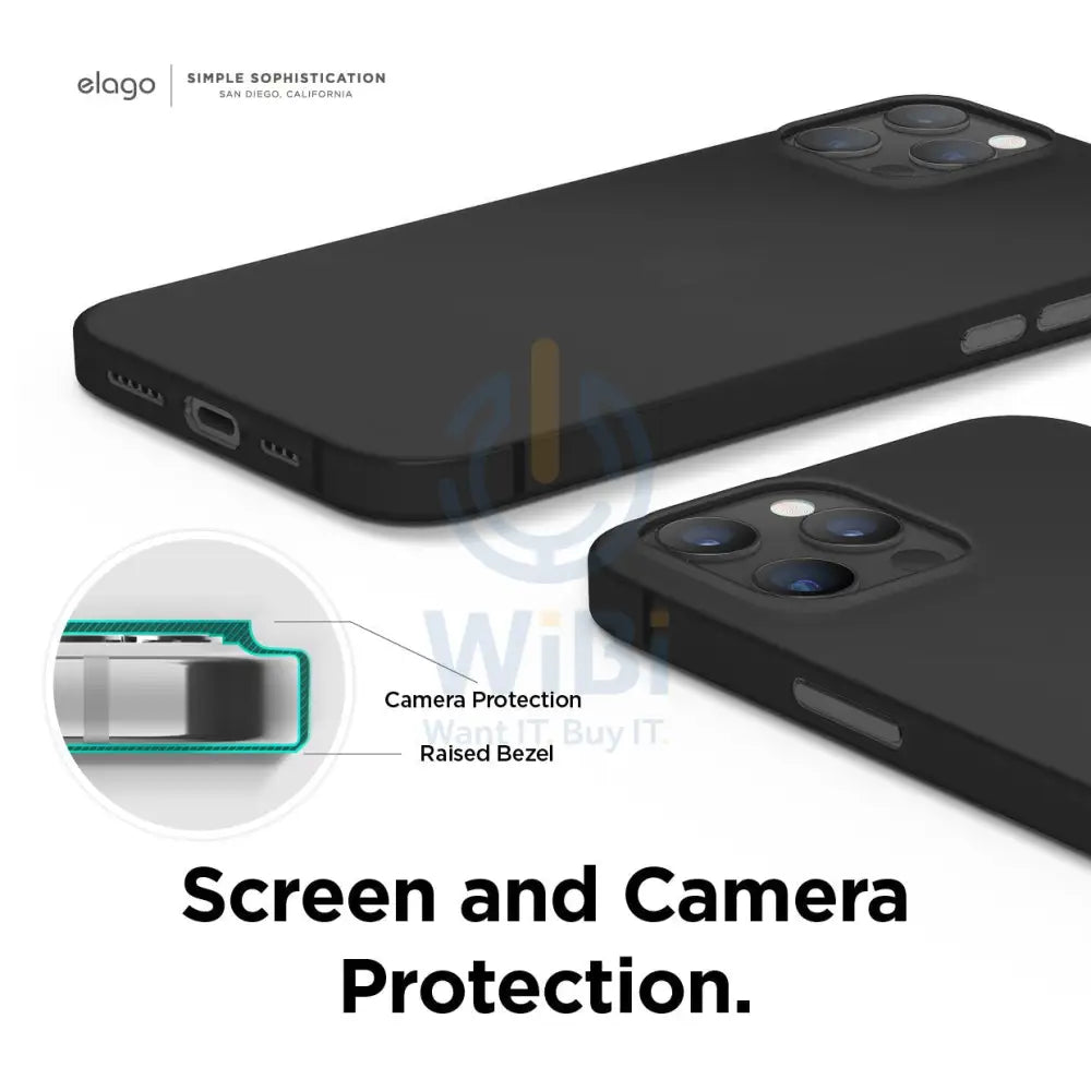 Elago iPhone 12 Pro Max Inner Core Case - Black Accessories > Mobiles & Tablets > Mobiles > Screen Protectors & Covers