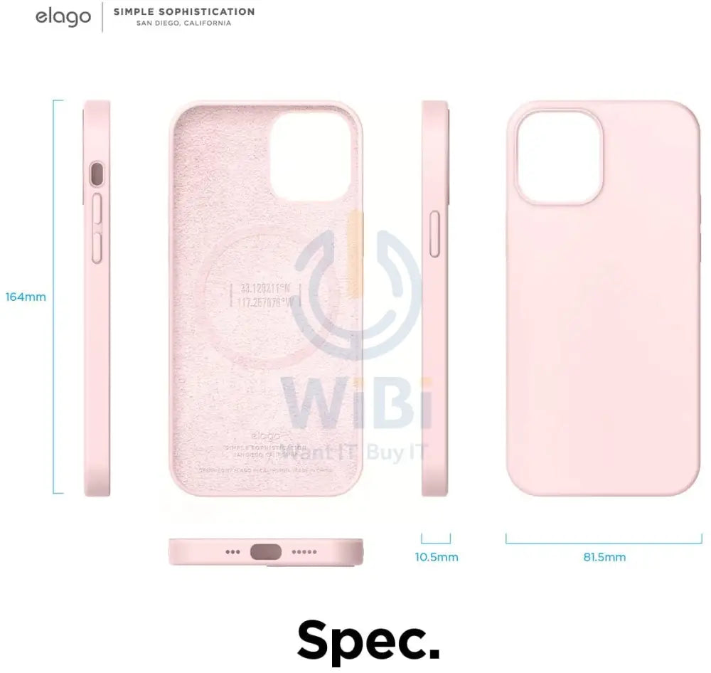 Elago iPhone 12 Pro Max MagSafe Soft Silicone Case - Lovely pink Accessories > Mobiles & Tablets > Mobiles
