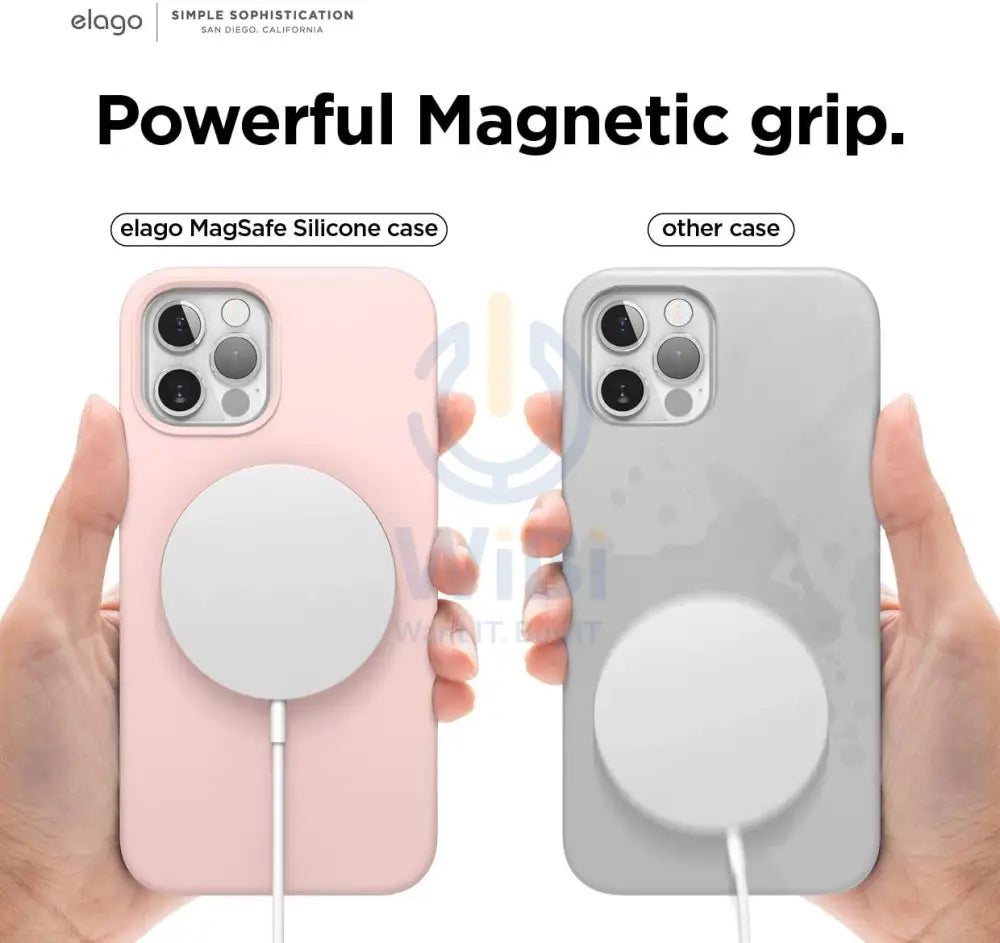 Elago iPhone 12 Pro Max MagSafe Soft Silicone Case - Lovely pink Accessories > Mobiles & Tablets > Mobiles