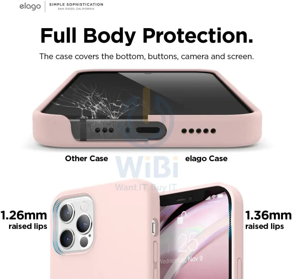 Elago iPhone 12 Pro Max MagSafe Soft Silicone Case - Lovely pink Accessories > Mobiles & Tablets > Mobiles