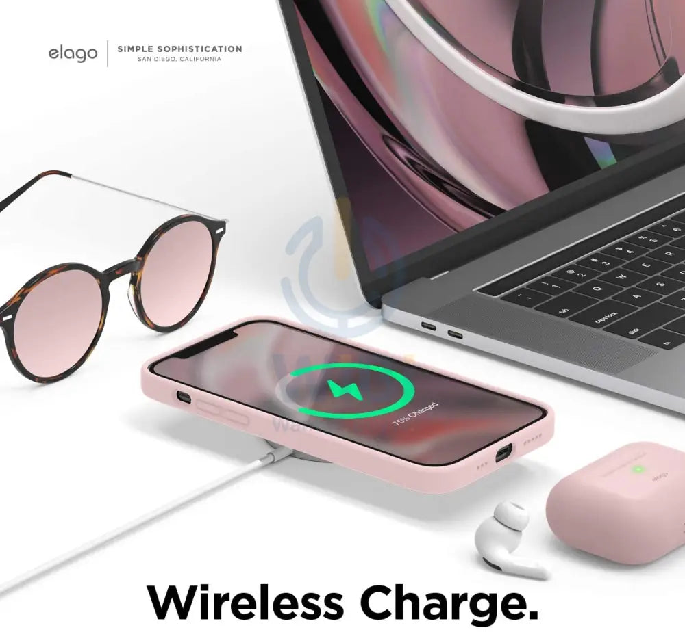 Elago iPhone 12 Pro Max MagSafe Soft Silicone Case - Lovely pink Accessories > Mobiles & Tablets > Mobiles