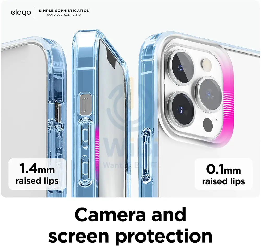 Elago iPhone 13 Pro Hybrid Case - Sierra Blue Accessories > Mobiles & Tablets > Mobiles > Screen Protectors & Covers