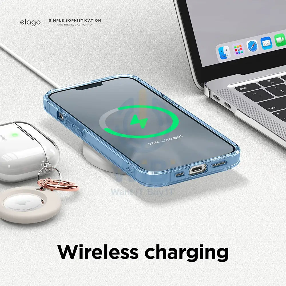 Elago iPhone 13 Pro Hybrid Case - Sierra Blue Accessories > Mobiles & Tablets > Mobiles > Screen Protectors & Covers