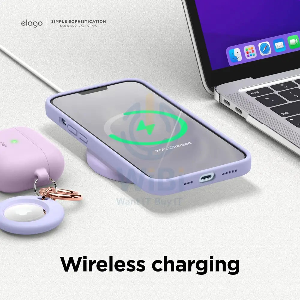 Elago iPhone 13 Pro Soft Silicone Case - purple Accessories > Mobiles & Tablets > Mobiles > Screen Protectors & Covers